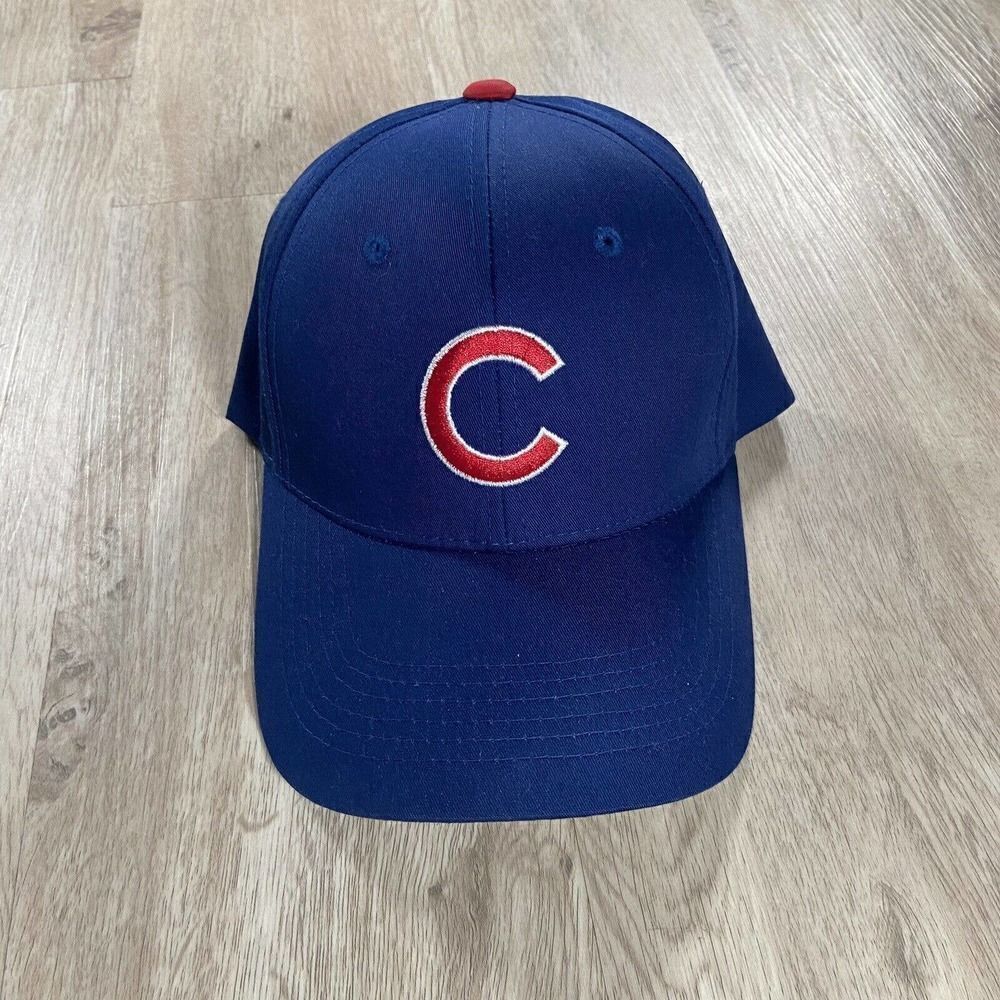 Vintage Twins Enterprise Chicago Cubs Snapback Hat MLB Baseball Blue Red Cap